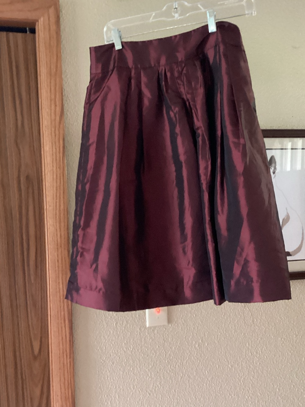 Worthington Burgundy A-Line Skirt